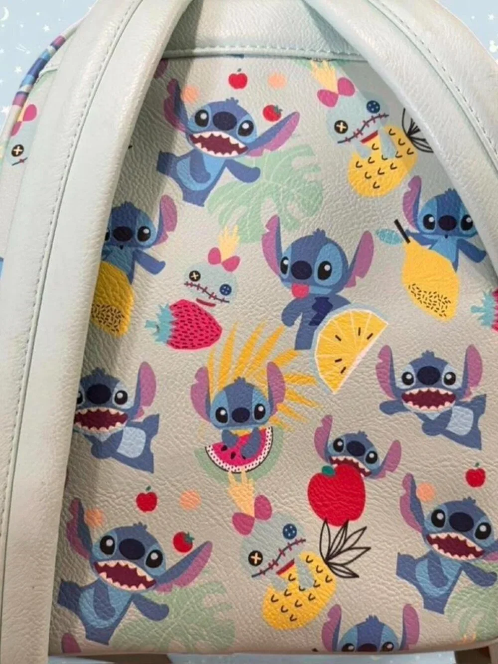 NWOT Loungefly Disney Lilo and Stitch fruit and Stitch all over print backpack